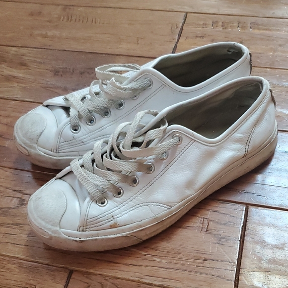 Converse Jack Purcell Leather Sneakers - Picture 1 of 12